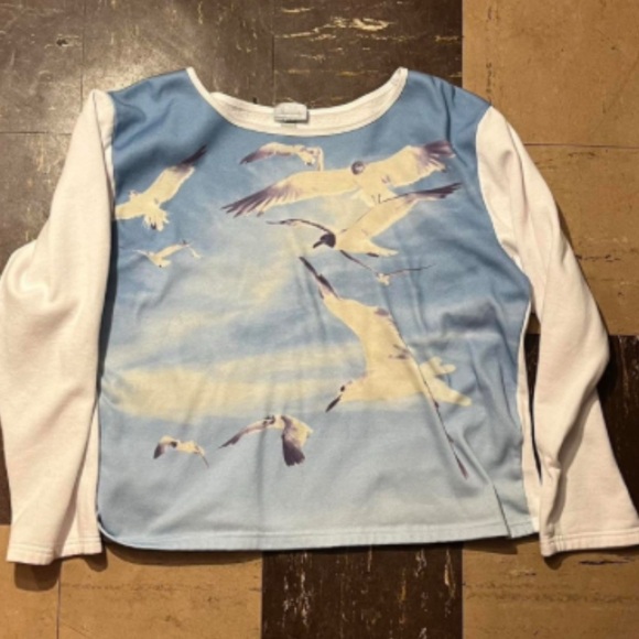 Taylor Swift Tops - 🪽Taylor Swift 1989 seagull crop sweater, RARE - Size Large
